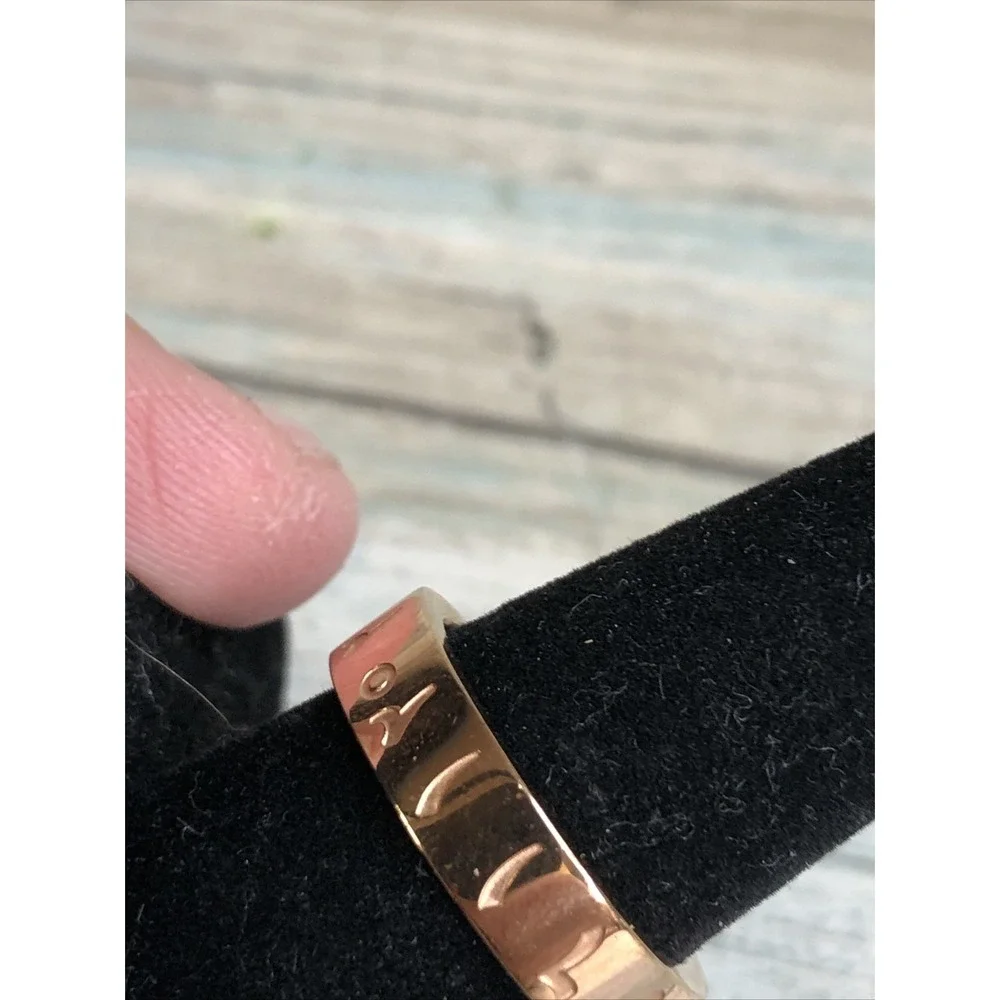 Nominal Ring Band Gold Tone size 7.5‎ NWOT
